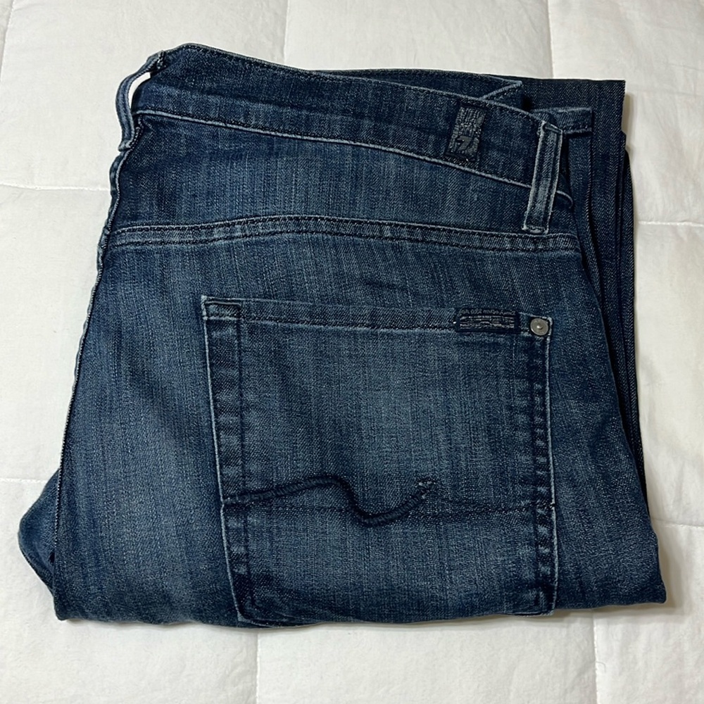 7 for all mankind men’s blue jeans 34W standard fit
